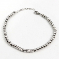 4MM beads stainless steel bracelet