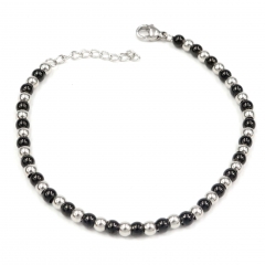 4MM beads stainless steel bracelet