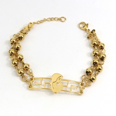 6MM beads stainless steel bracelet