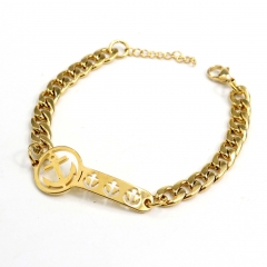 Women's stainless steel chain bracelet
