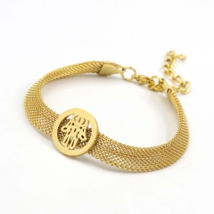 Stainless steel jewelry religious bracelet for women