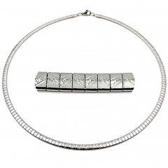 4mm stainless steel Omega collar necklace wholesale