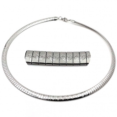 6 mm stainless steel Omega collar necklace wholesale