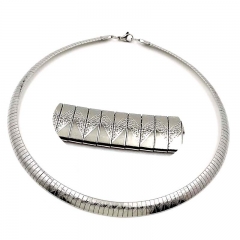 8 mm stainless steel Omega collar necklace wholesale