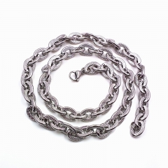 Stainless steel jewelry necklace Cuban chain wholesale