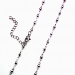Stainless steel jewelry necklace ball chain wholesale