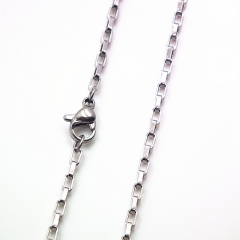 Stainless steel jewelry necklace Box chain wholesale
