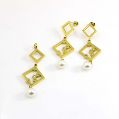 Stainless steel jewelry set, Pendants and earrings wholesale