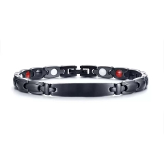 Men's Stainless Steel Four-in-One Magnetic Magnet Health Bracelet