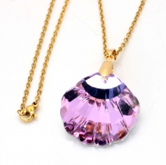 Stainless steel jewelry crystal Pendant necklace wholesale