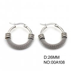 Stainless steel jewelry Hoop earrings wholesale