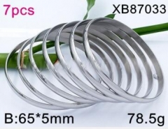 Stainless steel jewelry bangle for women 7PCS set