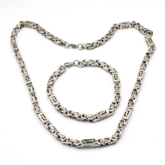Stainless steel jewelry set, Necklace and bracelet wholesale