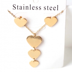 Stainless steel jewelry Earrings necklaces  set Wholesale