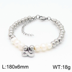 Stainless steel jewelry women Beaded bracelet Wholesale