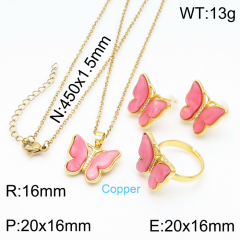 Stainless steel jewelry Necklace Earrings rings set Wholesale