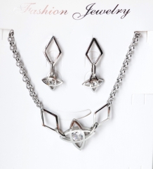 Stainless steel jewelry Necklace Earrings  set Wholesale