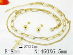 Stainless steel jewelry Necklace Eerrings  set Wholesale