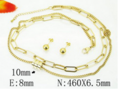 Stainless steel jewelry Necklace Eerrings  set Wholesale