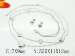 Stainless steel jewelry Necklace Eerrings set Wholesale