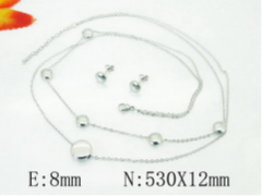 Stainless steel jewelry Necklace Eerrings set Wholesale