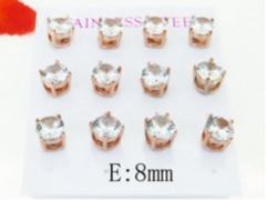 Stainless steel jewelry Earring (6pairs) wholesale