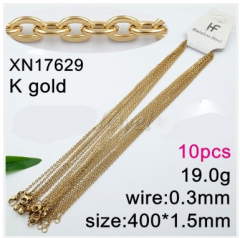 Stainless steel jewelry necklace chains 10pcs Wholesale