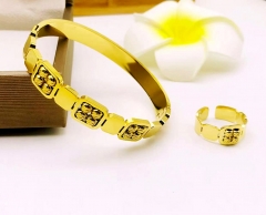 Stainless steel jewelry Bracelet and Ring set Wholesale