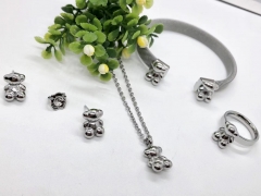 Stainless steel jewelry necklace earring bracelet ring Wholesale