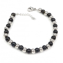 6MM beads stainless steel bracelet