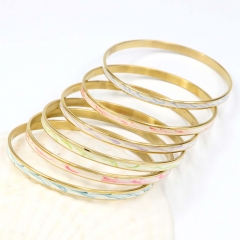 Stainless steel jewelry bangle for women 6PCS set
