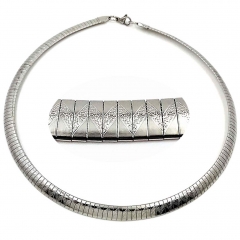 8 mm stainless steel Omega collar necklace wholesale