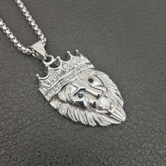 Stainless steel hip hop jewelry pendant necklace