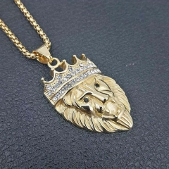 Stainless steel hip hop jewelry pendant necklace