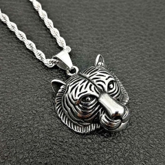 316 stainless steel domineering tiger head pendant