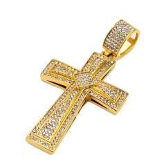 Stainless steel hip hop cross pendant necklace wholesale