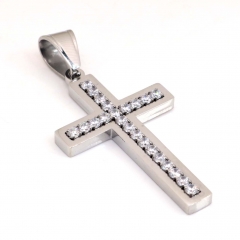 Stainless steel hip hop cross pendant necklace wholesale
