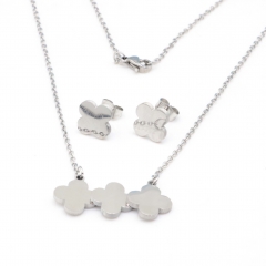 Stainless steel jewelry set, necklace and earrings wholesale