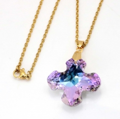 Stainless steel jewelry crystal Pendant necklace wholesale
