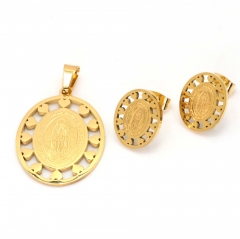 Stainless steel jewelry set Pendants and earrings Wholesale