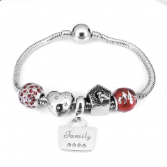 Stainless steel jewelry Pandor a Charms Bracelet wholesale
