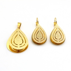 Stainless steel jewelry set pendant  and earrings Wholesale