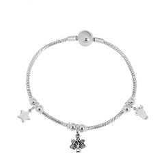 Stainless steel jewelry Pandor a charms bracelet for women