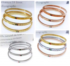 Stainless steel jewelry women 3pcs bracelet set Wholesale