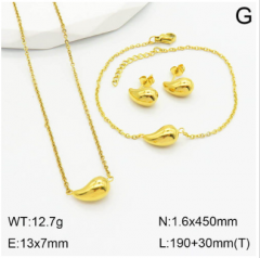 Stainless steel jewelry Necklace Earrings bracelet set Wholesale