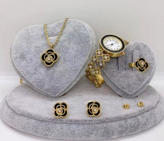 Stainless steel jewelry necklace earring Bracelet watch ring set Wholesale