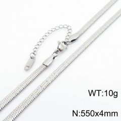 Trendy stainless steel with extension chain blade chain necklace female furnace 18K gold, unisex titanium steel necklace with jewelry pendant