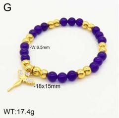 Stainless steel jewelry beaded bracelet wholesale