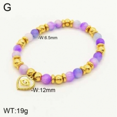 Stainless steel jewelry beaded bracelet wholesale