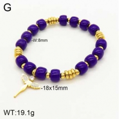 Stainless steel jewelry beaded bracelet wholesale